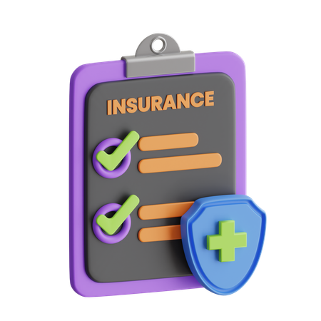 Insurance Policy  3D Icon