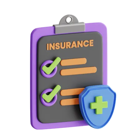 Insurance Policy  3D Icon