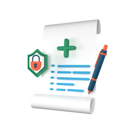 Insurance Policy  3D Icon