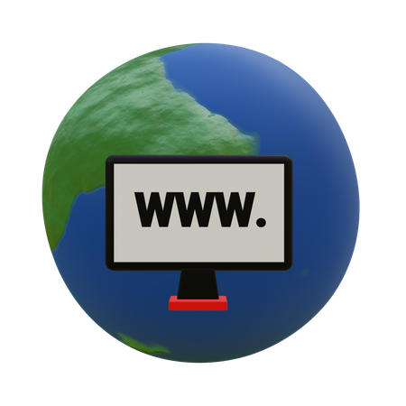 Internet  3D Icon