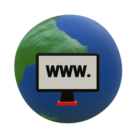 Internet  3D Icon