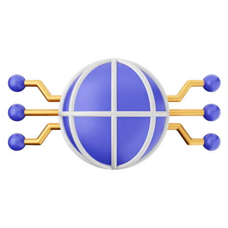 Internet Ai  3D Icon