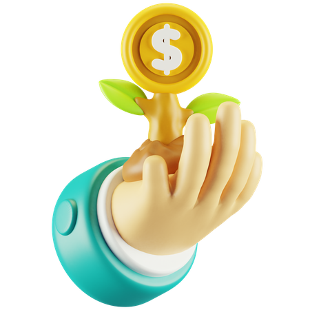 Investition  3D Icon