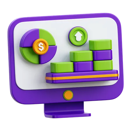 Investitionsdiagramm  3D Icon