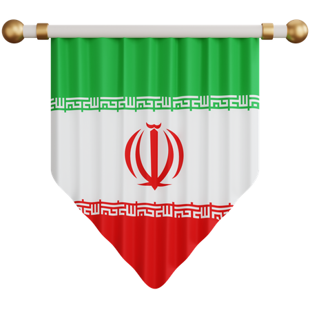 Iran Flag  3D Icon