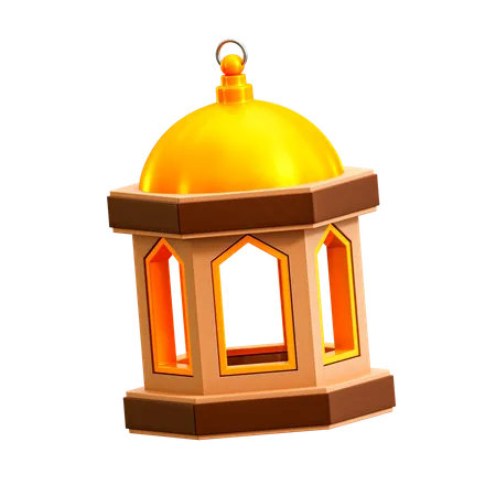 Islamic Lantern  3D Illustration