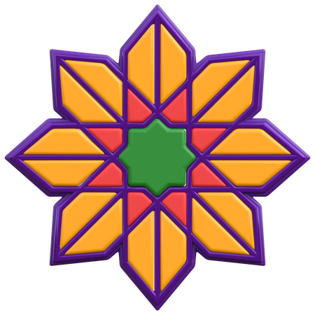 Islamic Ornament  3D Icon