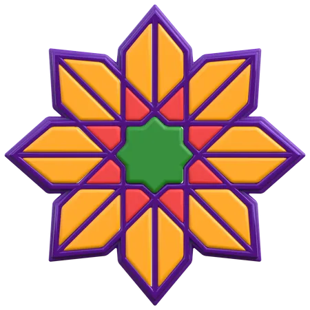 Islamic Ornament  3D Icon