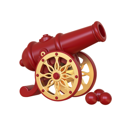 Islamic Traditional Cannon  3D Illustration