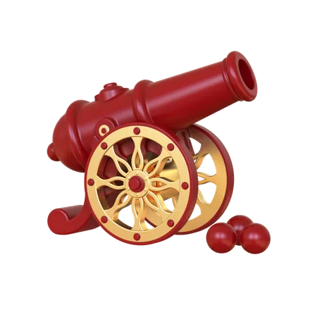 Islamic Traditional Cannon  3D Illustration