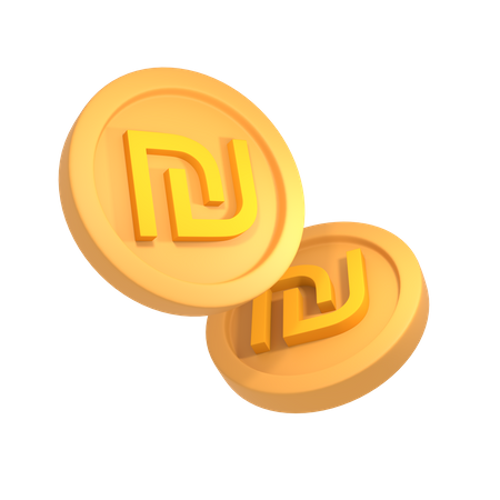 Israeli new shekel  3D Icon