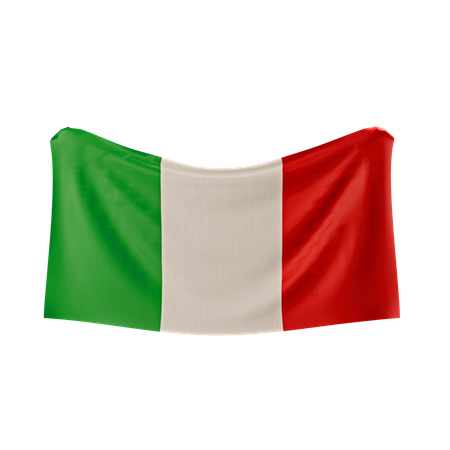 イタリアの国旗  3D Icon