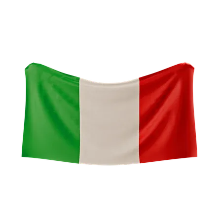 イタリアの国旗  3D Icon