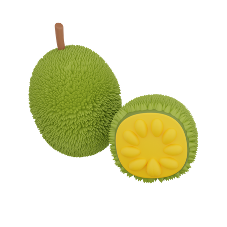 Jack Fruit  3D Illustration