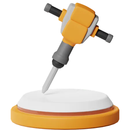 Jack Hammer  3D Icon