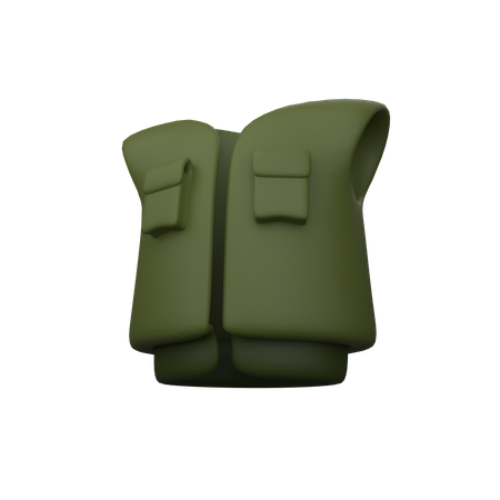 Jacket Vest  3D Icon