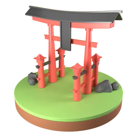 Japan  3D Icon