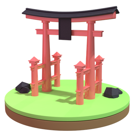 Japan  3D Illustration