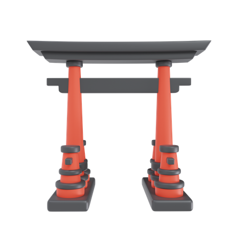 Japanese Gate  3D Icon