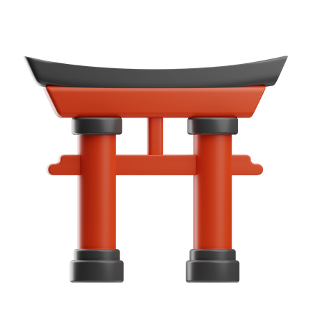 Japanese Gate  3D Icon