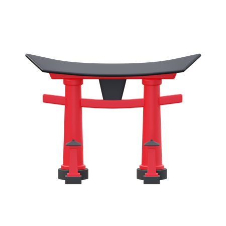 Japanese Gate  3D Icon