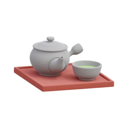 Japanese Tea  3D Illustration