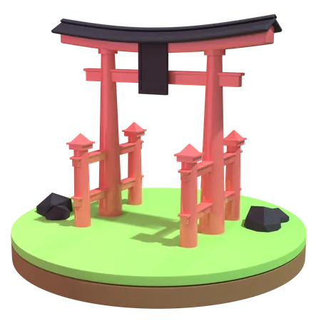 Japon  3D Illustration