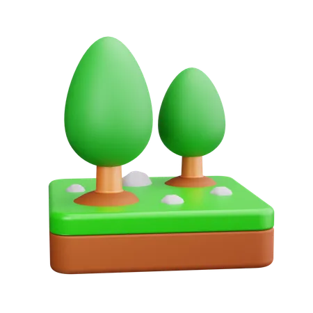 Jardín  3D Icon