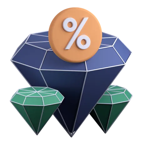 Jewelry Discount  3D Illustration