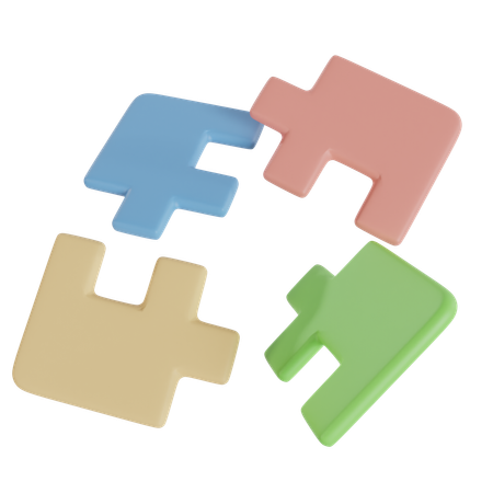 Jigsaw puzzle  3D Icon