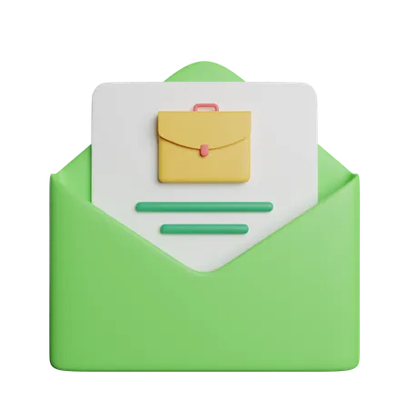 Job Mail  3D Icon