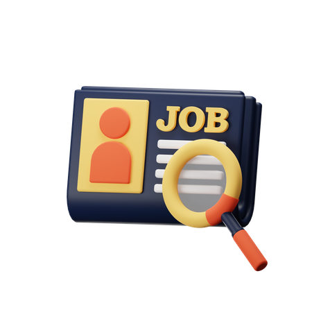 Job Search  3D Icon