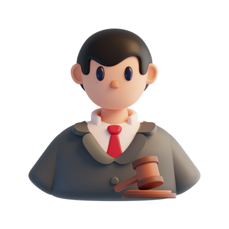 Judge  3D Icon