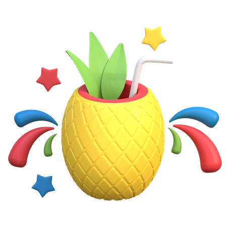 Jugo de piña  3D Icon