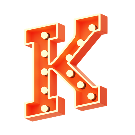 K  3D Icon