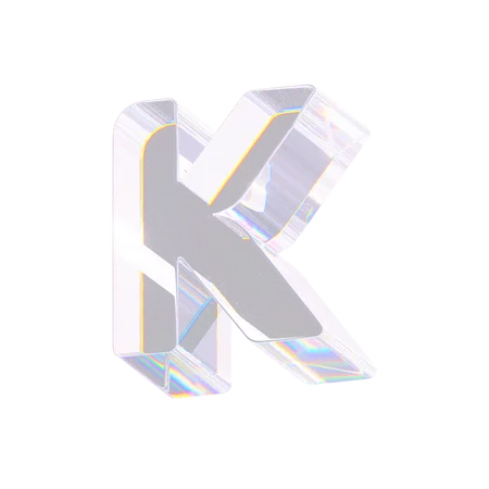 K  3D Icon