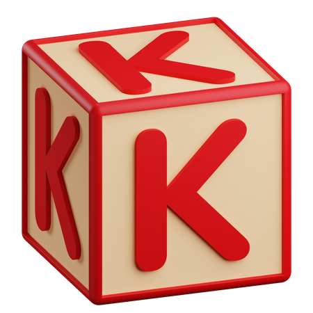 Letra k  3D Icon