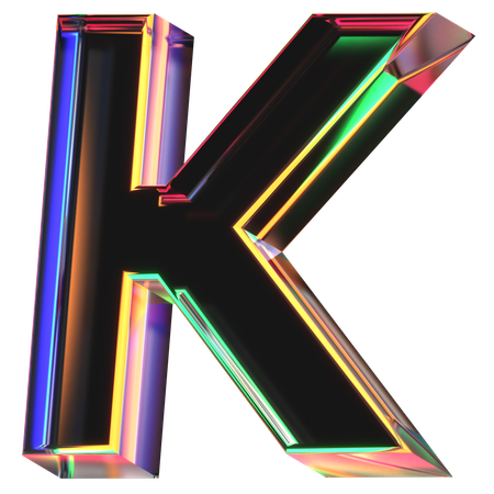 Letra k  3D Icon