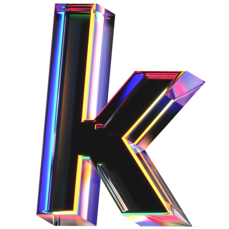 Letra k  3D Icon