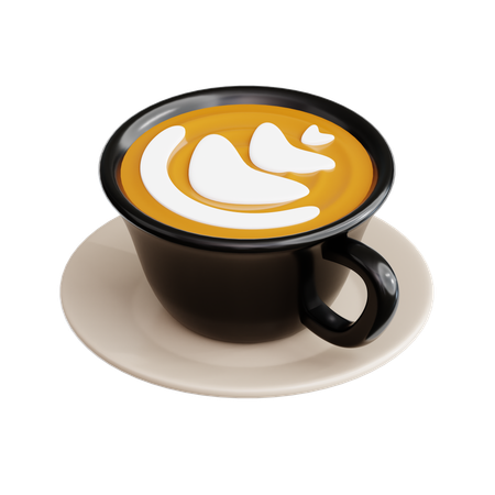 Kaffee Latte  3D Icon