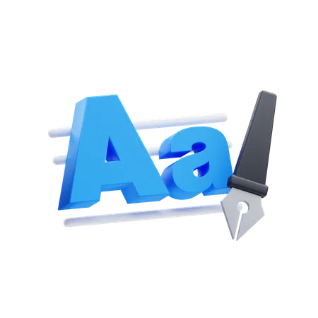 Kalligraphie  3D Icon