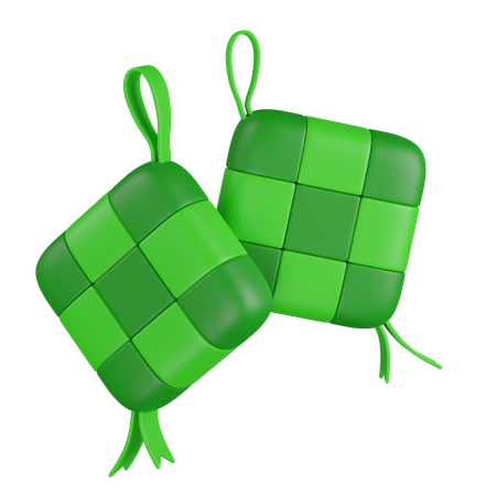 KETUPAT  3D Icon