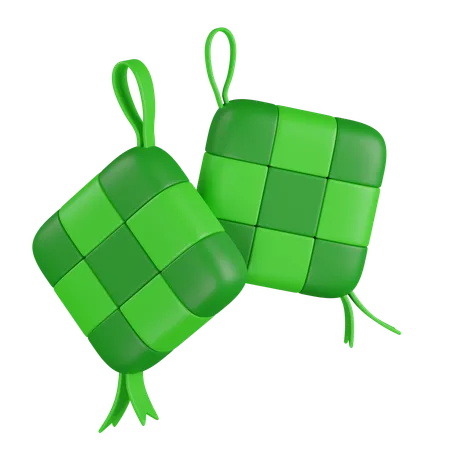 KETUPAT  3D Icon