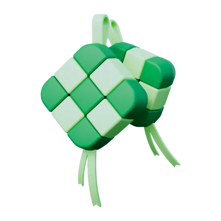 Ketupat  3D Icon