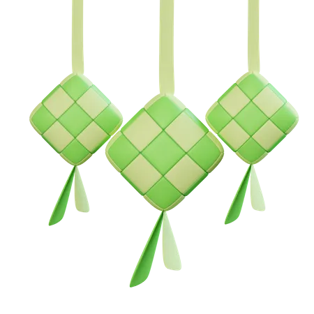 Ketupat  3D Icon