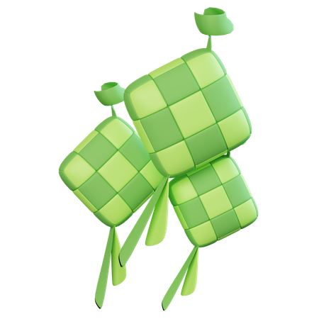 Ketupat  3D Icon