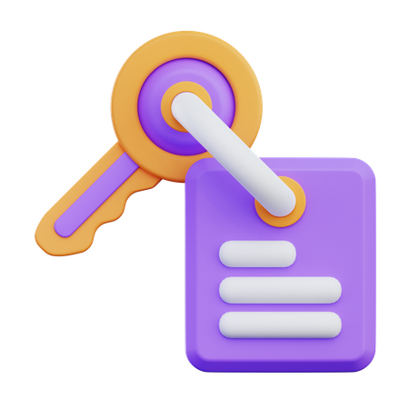 Key  3D Icon