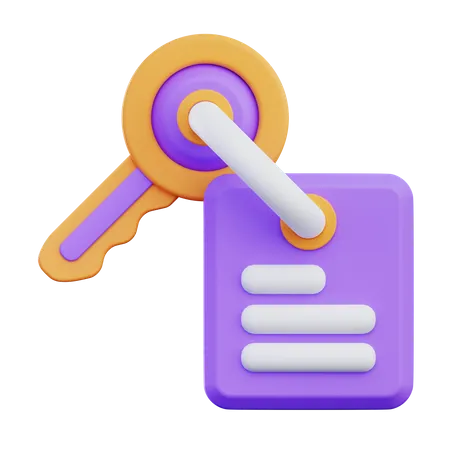 Key  3D Icon