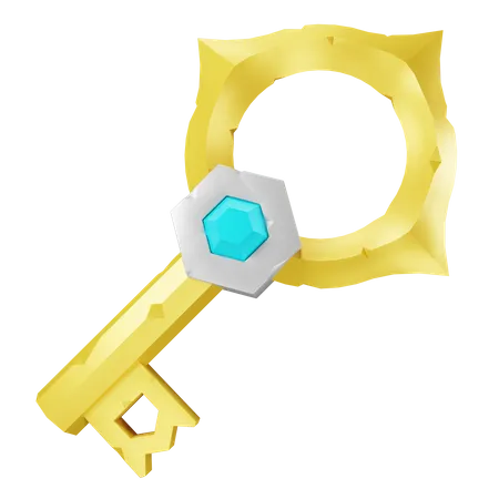 Key  3D Icon