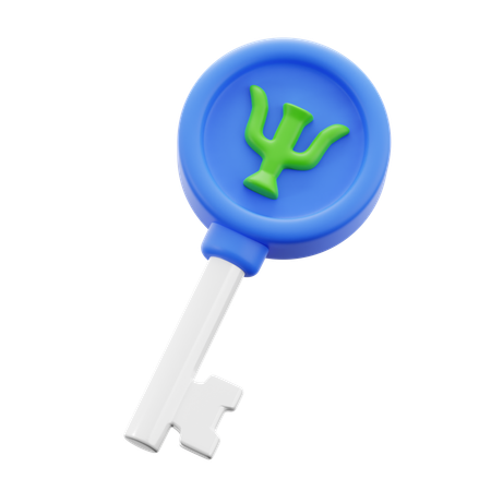 Key To Mind  3D Icon